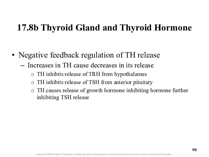 17.8b Thyroid Gland and Thyroid Hormone Negative feedback regulation of TH