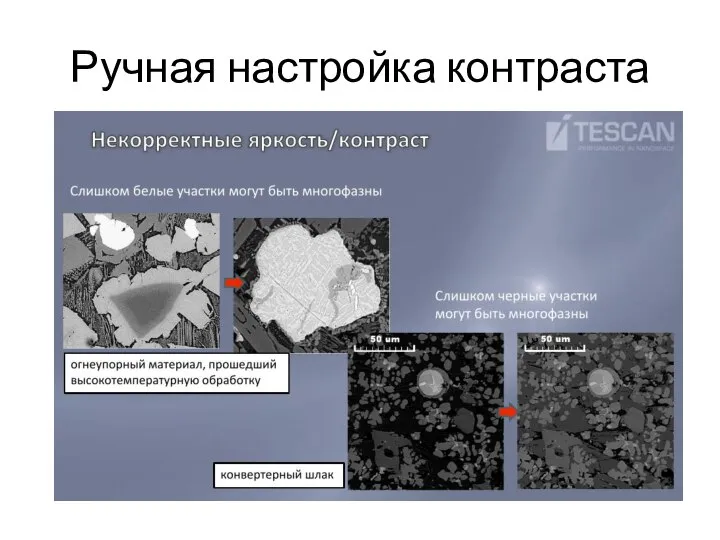 Ручная настройка контраста