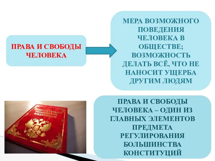 ПРАВА И СВОБОДЫ ЧЕЛОВЕКА МЕРА ВОЗМОЖНОГО ПОВЕДЕНИЯ ЧЕЛОВЕКА В ОБЩЕСТВЕ; ВОЗМОЖНОСТЬ