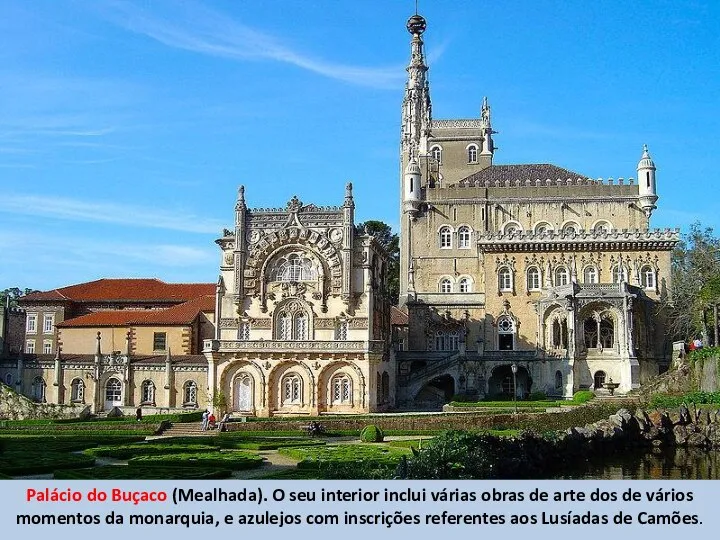 Palácio do Buçaco (Mealhada). O seu interior inclui várias obras de