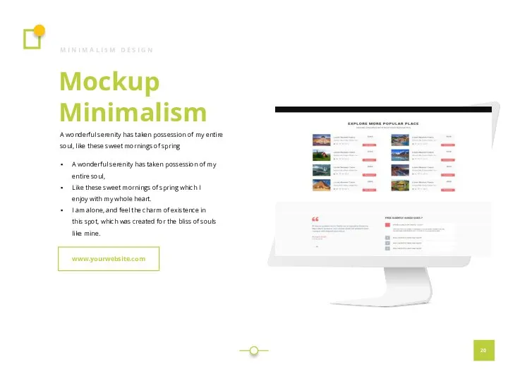 Mockup Minimalism M I N I M A L I S