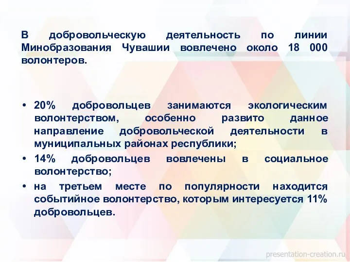 В добровольческую деятельность по линии Минобразования Чувашии вовлечено около 18 000