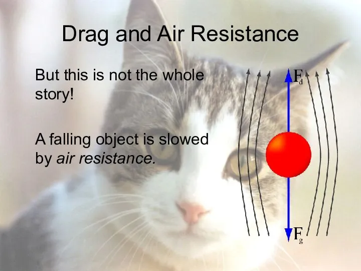 Drag and Air Resistance But this is not the whole story!