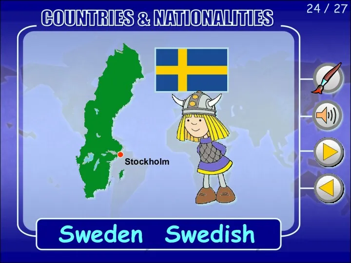 24 / 27 Sweden Swedish