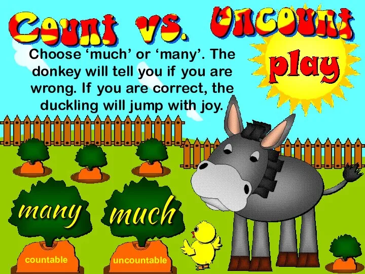 Count vs. uncount
