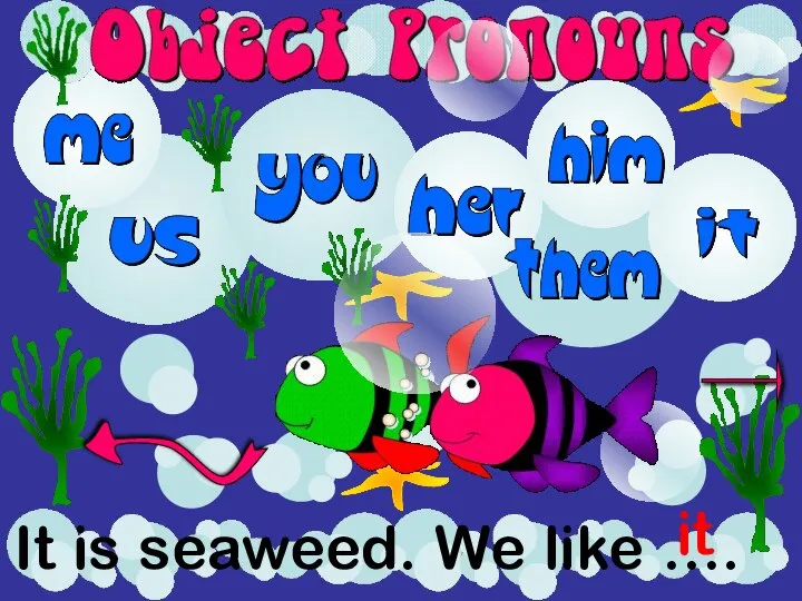 It is seaweed. We like …. . it