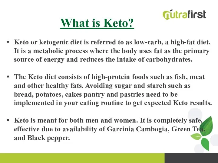 What is Keto? Keto or ketogenic diet is referred to as