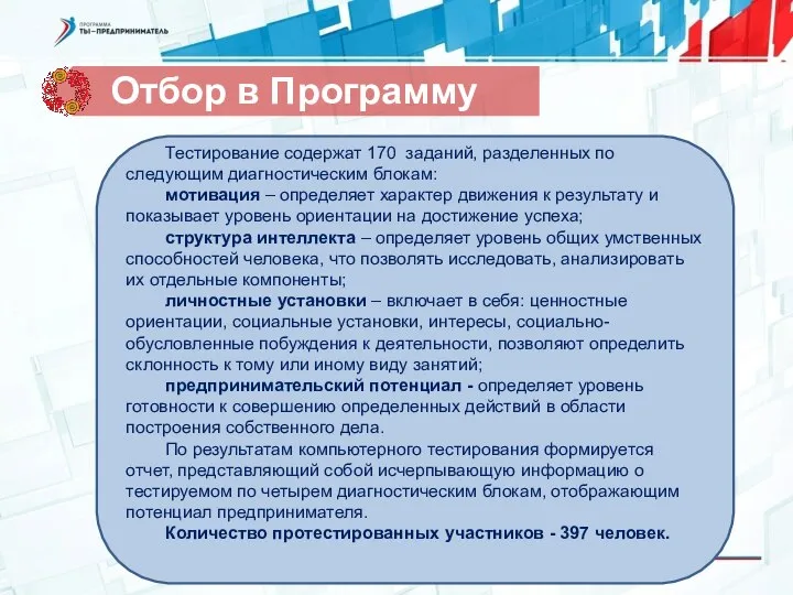 Нижний Новгород, 2016г. Тестирование содержат 170 заданий, разделенных по следующим диагностическим