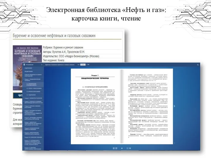 Электронная библиотека «Нефть и газ»: карточка книги, чтение