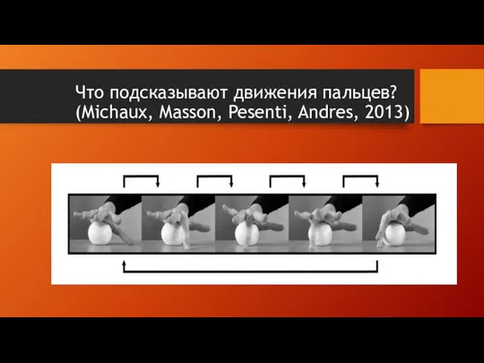 Что подсказывают движения пальцев? (Michaux, Masson, Pesenti, Andres, 2013)