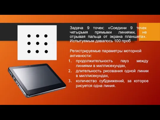 Задача 9 точек: «Соедини 9 точек четырьмя прямыми линиями, не отрывая