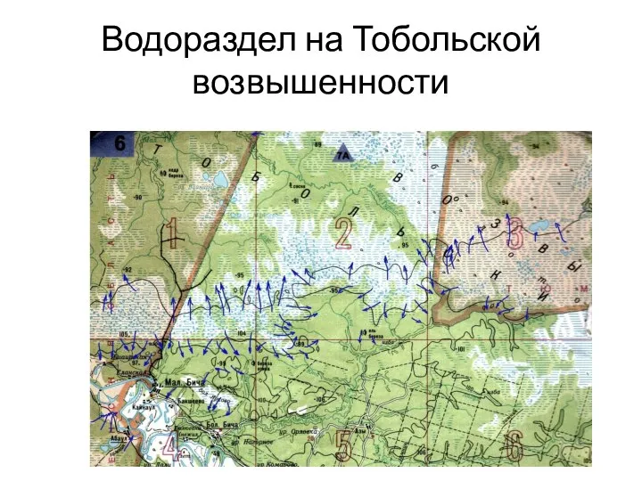 Водораздел на Тобольской возвышенности