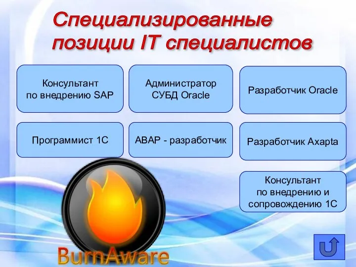 Администратор СУБД Oracle Консультант по внедрению SAP Разработчик Oracle Программист 1С