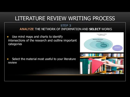 LITERATURE REVIEW WRITING PROCESS STEP 3 ANALYZE THE NETWORK OF INFORMATION