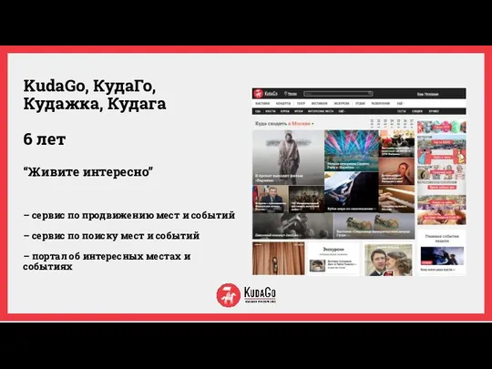 KudaGo, КудаГо, Кудажка, Кудага 6 лет “Живите интересно” – сервис по