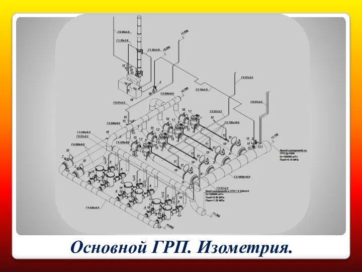 Основной ГРП. Изометрия.