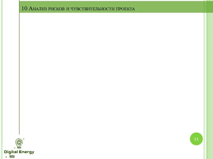 10 Анализ рисков и чувствительности проекта