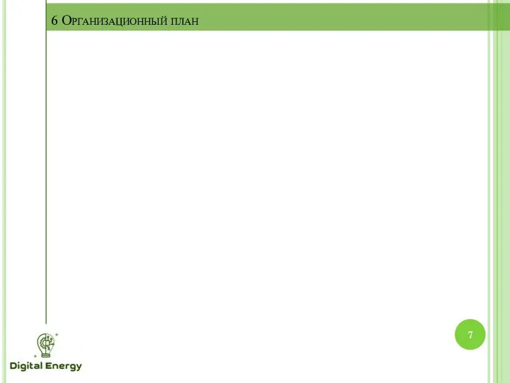 6 Организационный план