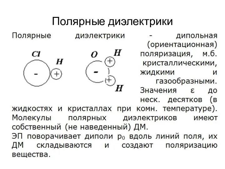 Полярные диэлектрики