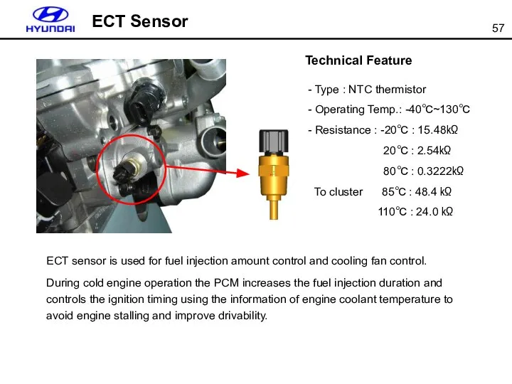 Technical Feature - Type : NTC thermistor - Operating Temp.: -40℃~130℃