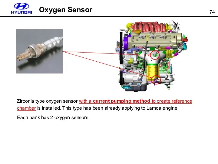 Oxygen Sensor Zirconia type oxygen sensor with a current pumping method