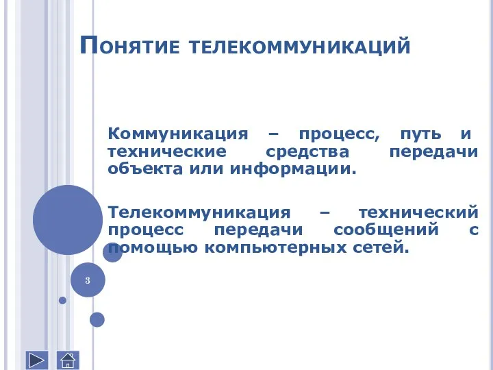 Коммуникация – процесс, путь и технические средства передачи объекта или информации.