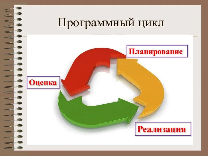Программный цикл Планирование Реализация Оценка