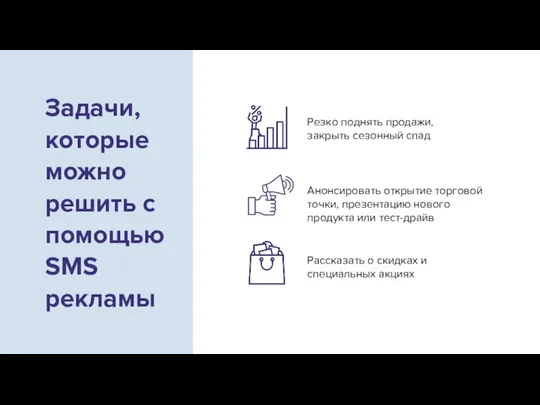 Задачи, которые можно решить с помощью SMS рекламы