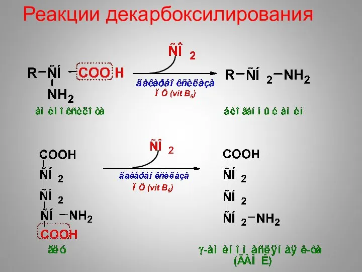 Реакции декарбоксилирования