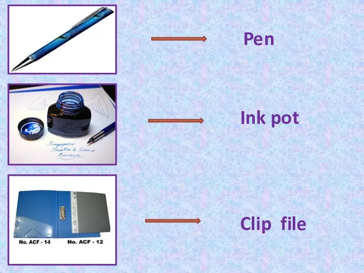 Clip file Ink pot Pen