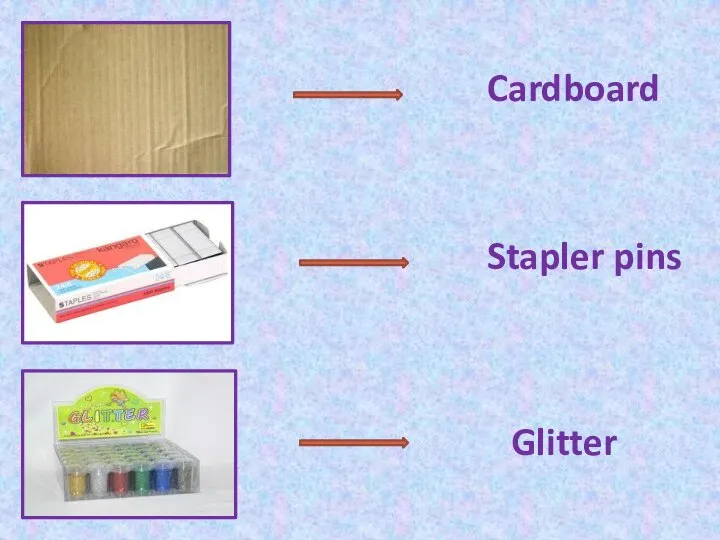 Stapler pins Cardboard Glitter