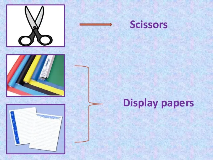 Scissors Display papers