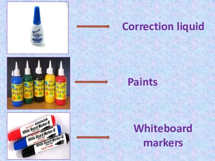 Paints Correction liquid Whiteboard markers
