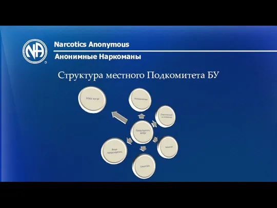 Narcotics Anonymous Анонимные Наркоманы Структура местного Подкомитета БУ