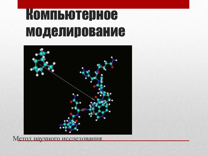 Компьютерное моделирование Метод научного исследования