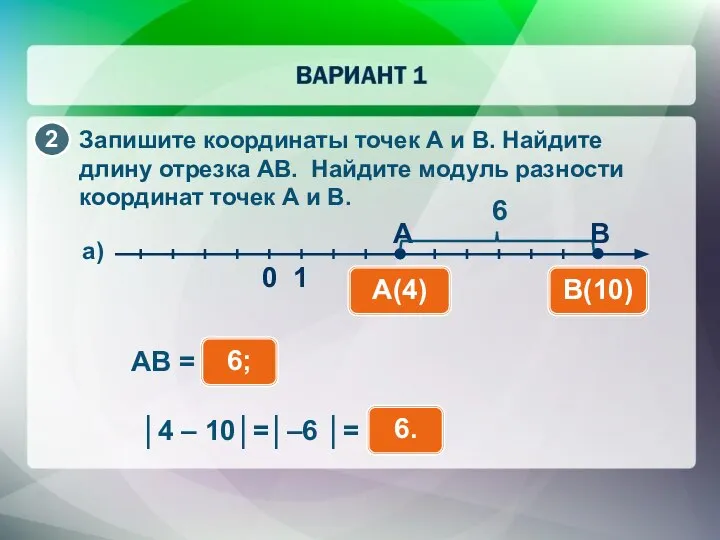 Запишите координаты точек А и В. Найдите длину отрезка АВ. Найдите