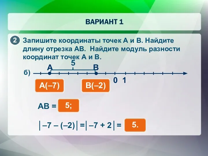 Запишите координаты точек А и В. Найдите длину отрезка АВ. Найдите