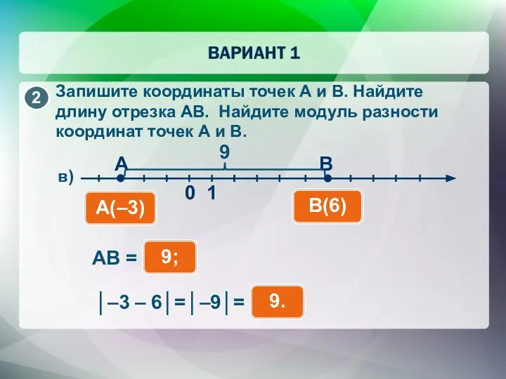 Запишите координаты точек А и В. Найдите длину отрезка АВ. Найдите