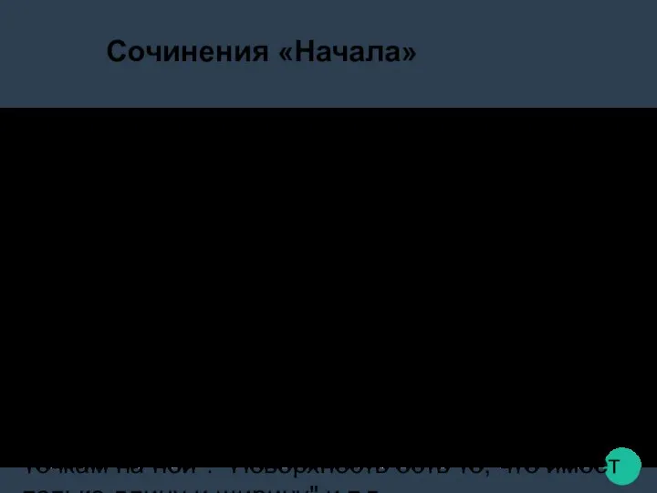 Сочинения «Начала» Первые четыре книги "Начал" посвящены геометрии на плоскости, и