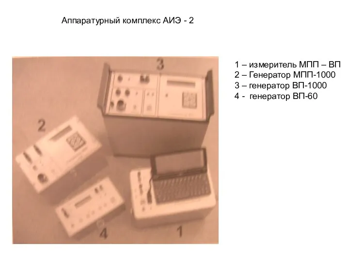 Аппаратурный комплекс АИЭ - 2 1 – измеритель МПП – ВП