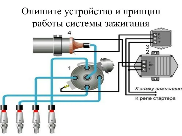 Опишите устройство и принцип работы системы зажигания