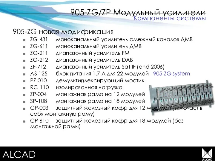 Terrestrial TV equipment 905-ZG/ZP Модульный усилители 905-ZG новая модификация ZG-431 моноканальный