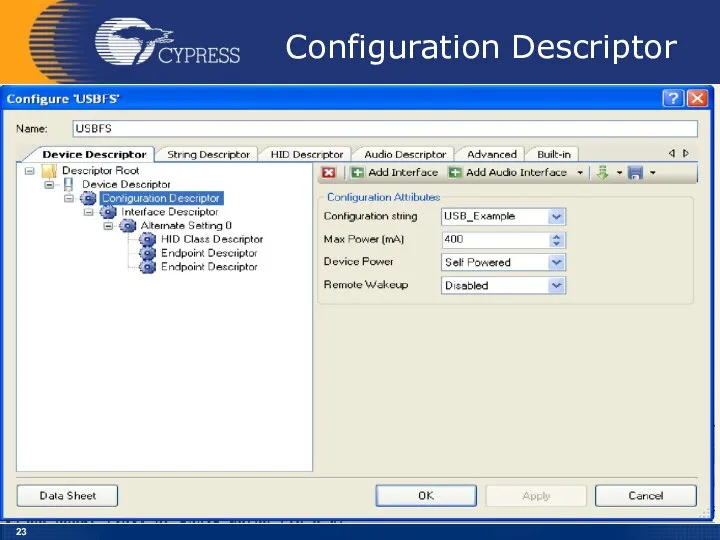 Configuration Descriptor