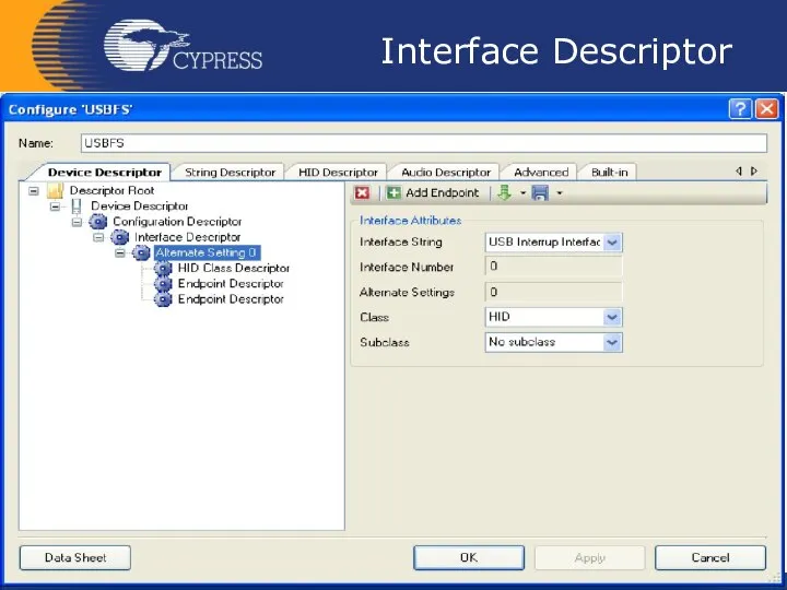 Interface Descriptor