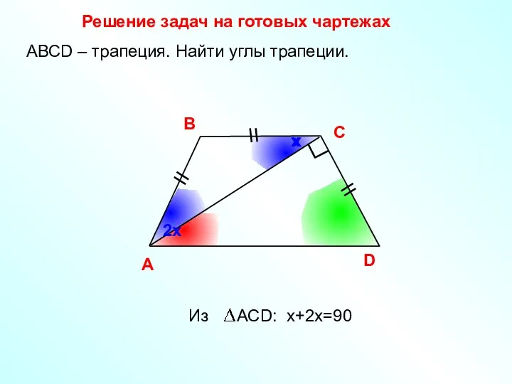 х Решение задач на готовых чартежах A В С D АВСD