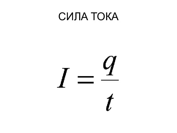 СИЛА ТОКА