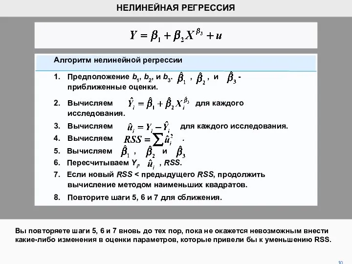 Вы повторяете шаги 5, 6 и 7 вновь до тех пор,