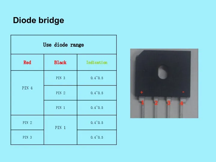 Diode bridge