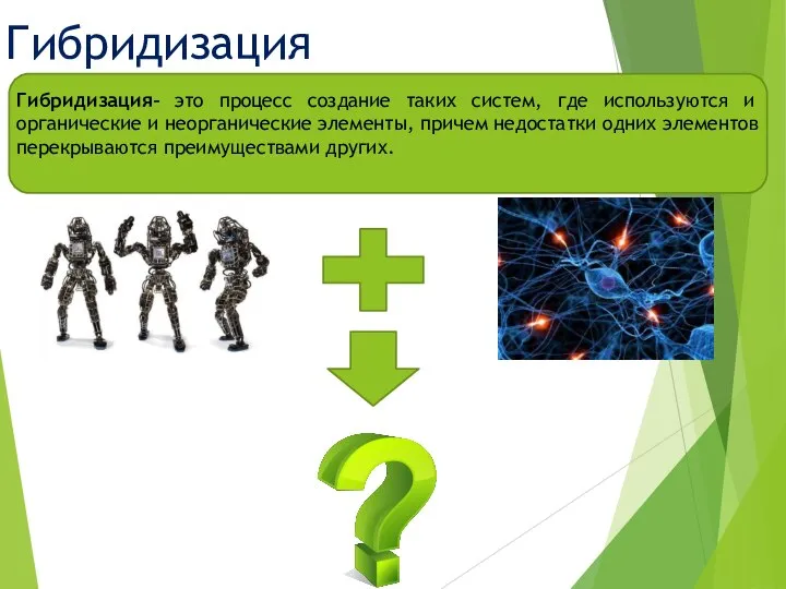 Гибридизация Гибридизация– это процесс создание таких систем, где используются и органические