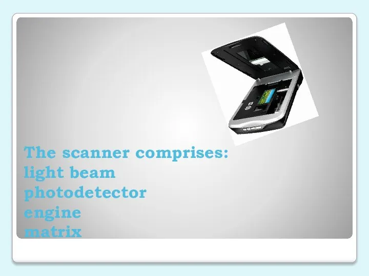 The scanner comprises: light beam photodetector engine matrix
